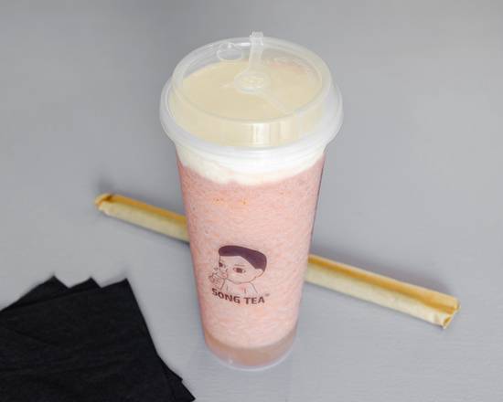 Lychee Watermelon Cheese Slush 怪好喝的荔枝西瓜