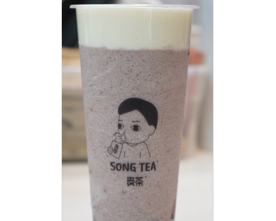 Red Bean Slush With Cheese Cap 红豆绵绵冰奶盖