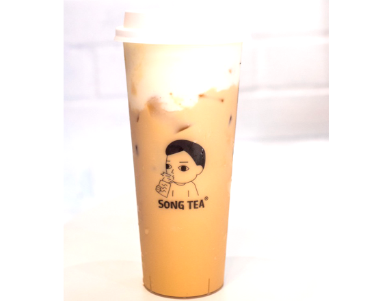 Wow! Creme Brulee Da Hong Paul Milk Tea Wow!焦糖布蕾大红袍